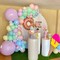 Pastel Donut Balloon Arch Garland Kit,159Pcs Macaron Color Rainbow Balloons Ice Cream Foil Balloons for Girls Donut Grow Up Sweet One Candyland Birthday Party Baby Shower Two Sweet Decorations